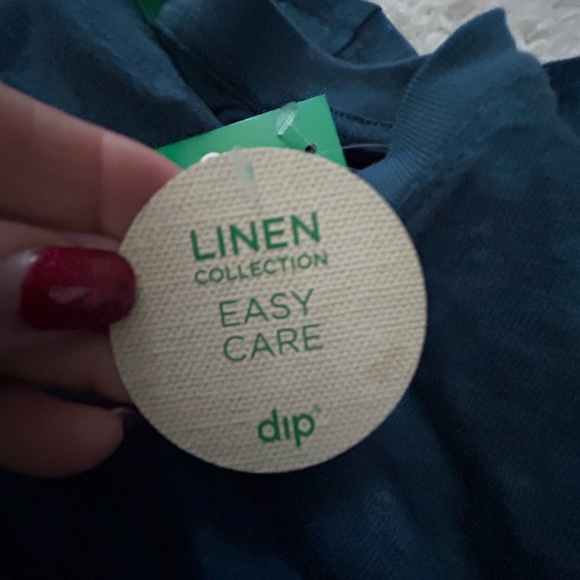 Dip 100% linen easy care  linen Plus cuffed  Knit Shirt NWT make offer - Picture 9 of 10